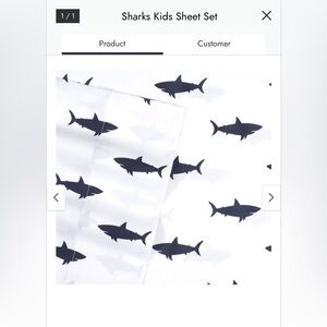 Shark sheet set - FULL